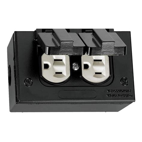 electrical box blackening|black exterior outlet box.